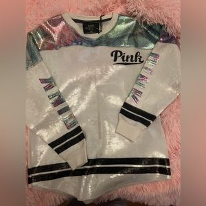 limited release sequin/bling vs pink shirt.